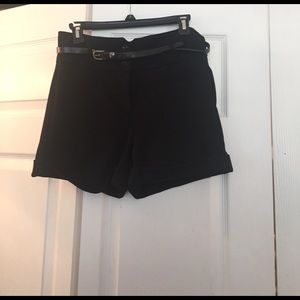 Black high waisted shorts