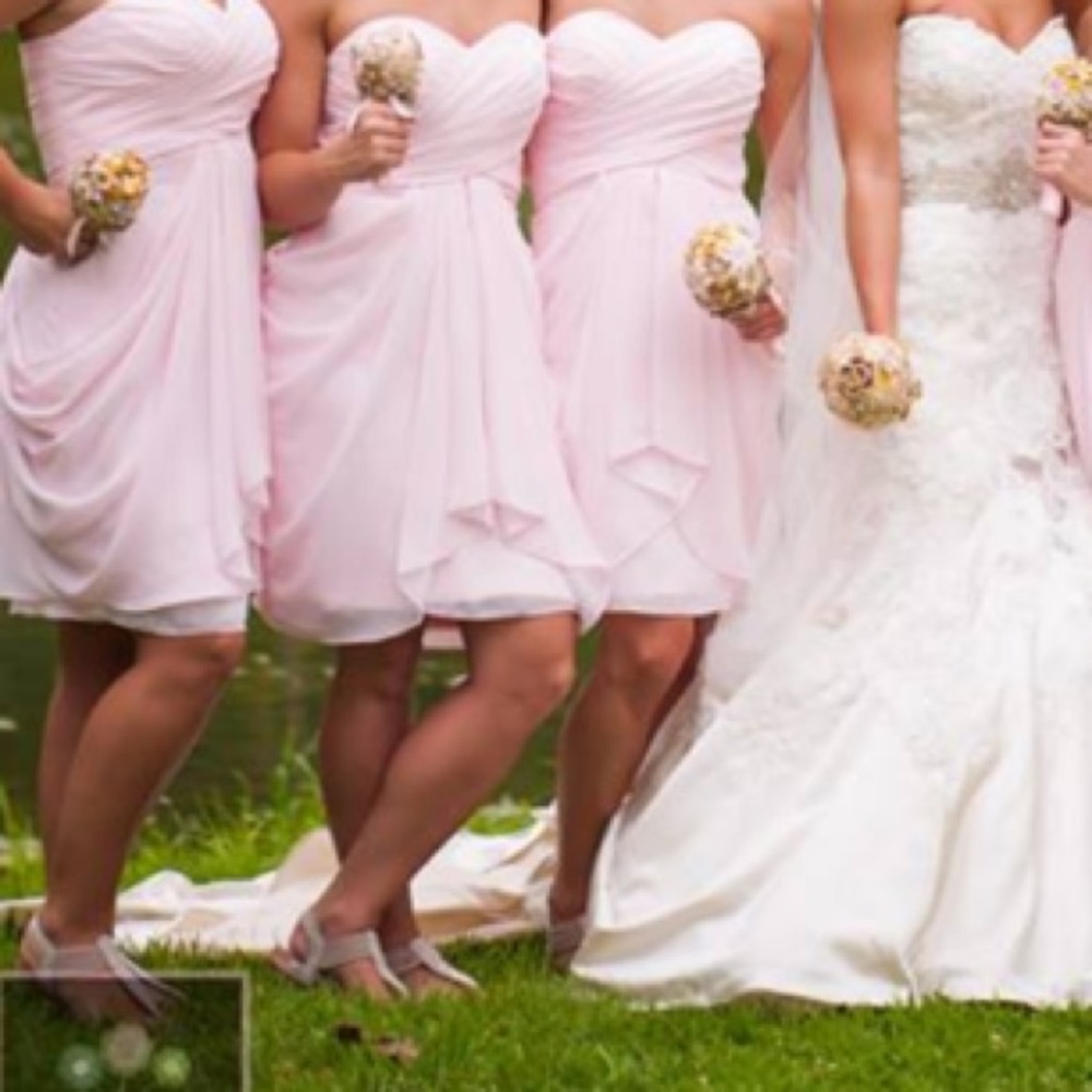 Pink brides maid dress
