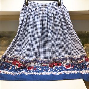 Vintage cotton (costume) prairie skirt