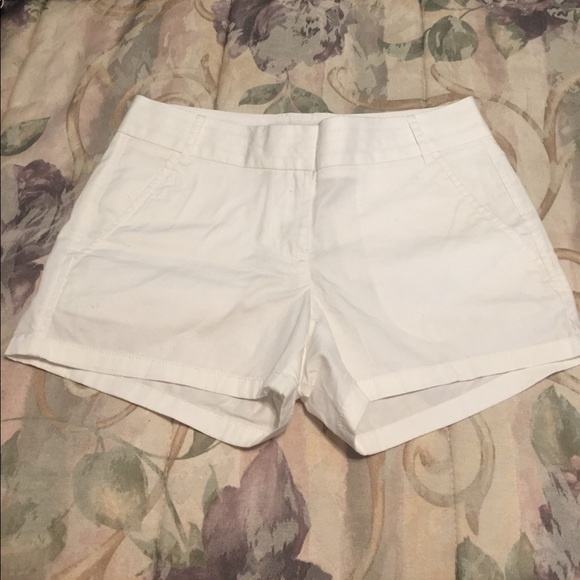 SOLD***J Crew White Chino Shorts - Picture 1 of 2