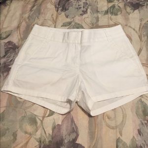 SOLD***J Crew White Chino Shorts