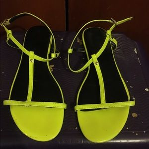 Neon sandals