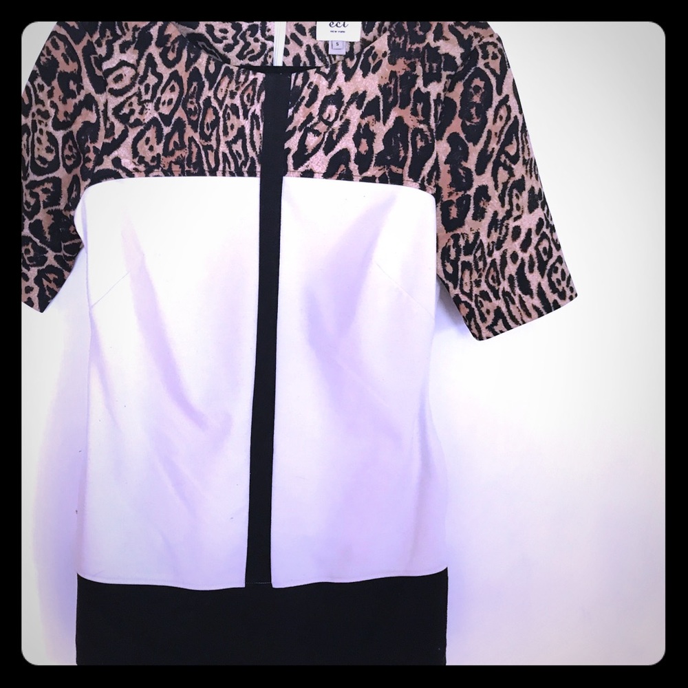 Leopard print sleeves top