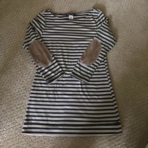 Boat Neck Top with Stripes