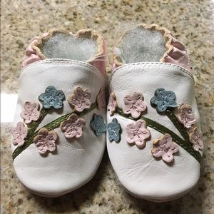 Baby girl ministar leather infant shoes!