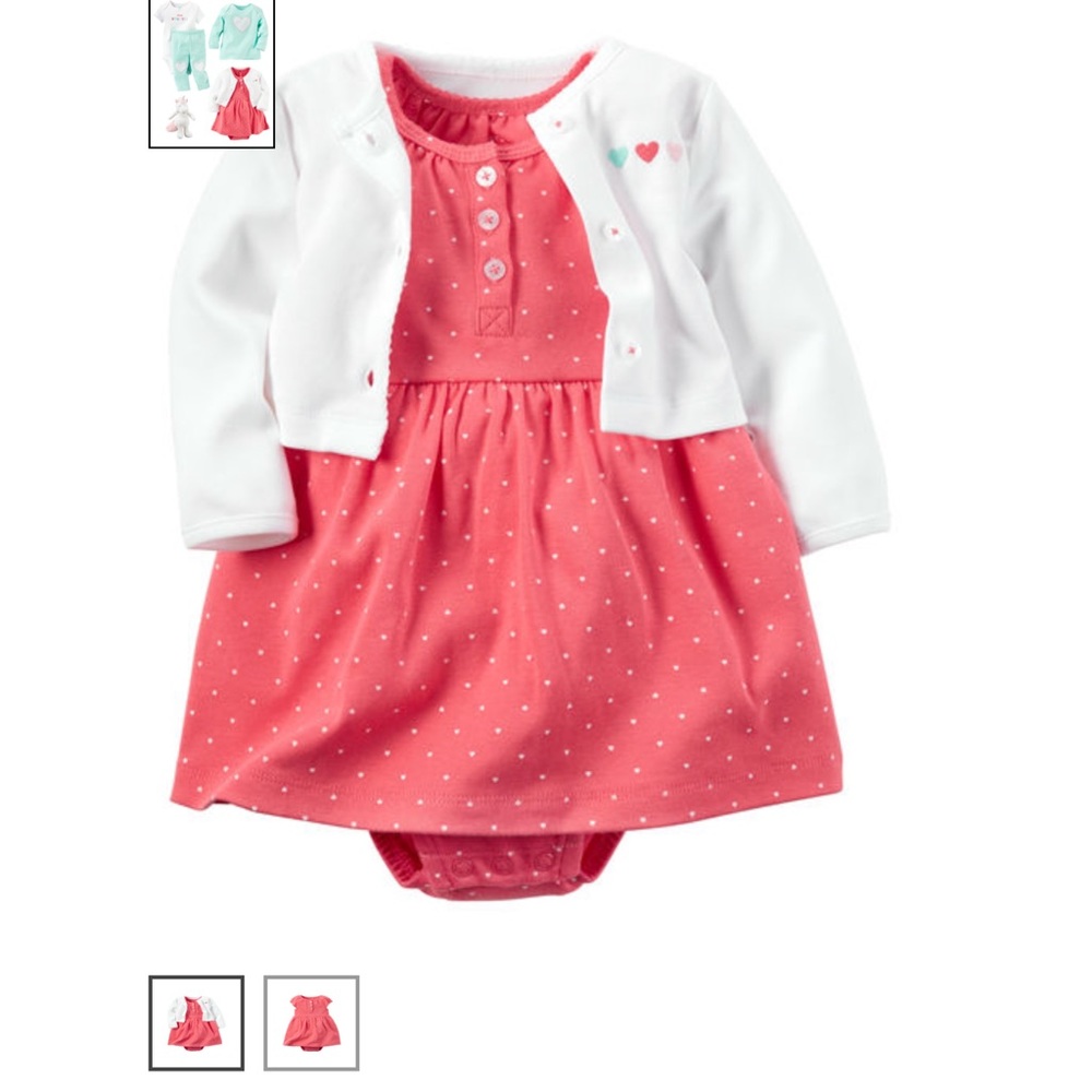 Carter's Baby Girl 9M cardigan and dress