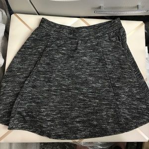 Tweed fit and flare skirt