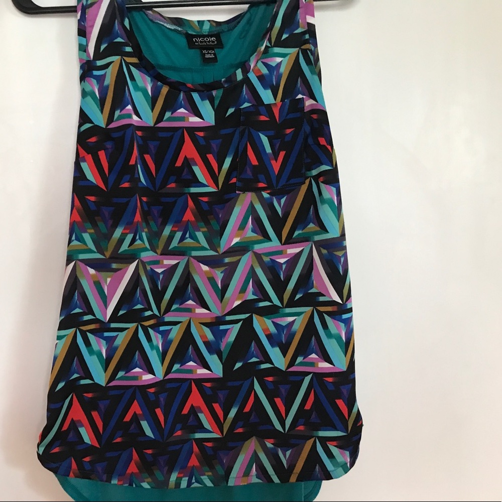 Multi- color Pattern Top