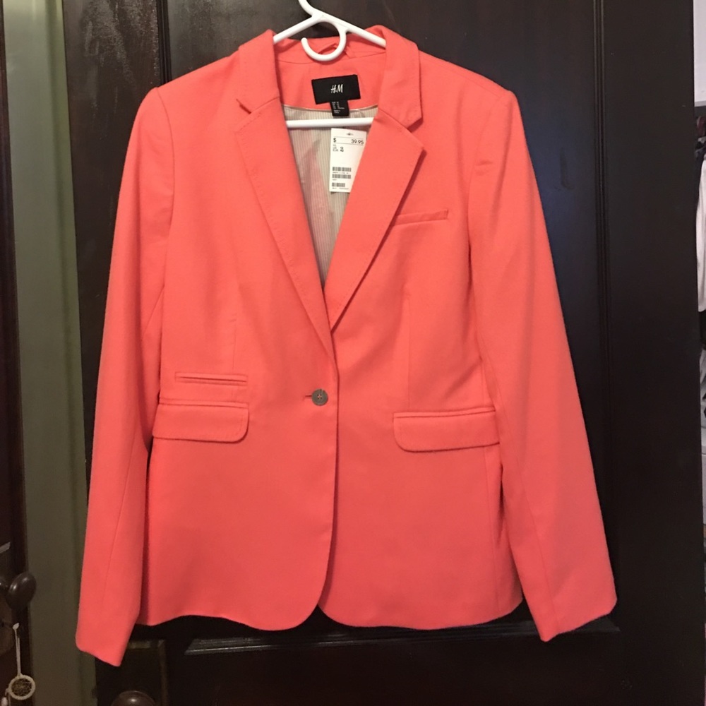 Coral H&M blazer NWT