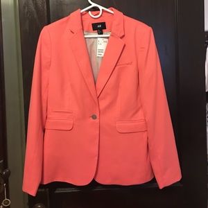 Coral H&M blazer NWT
