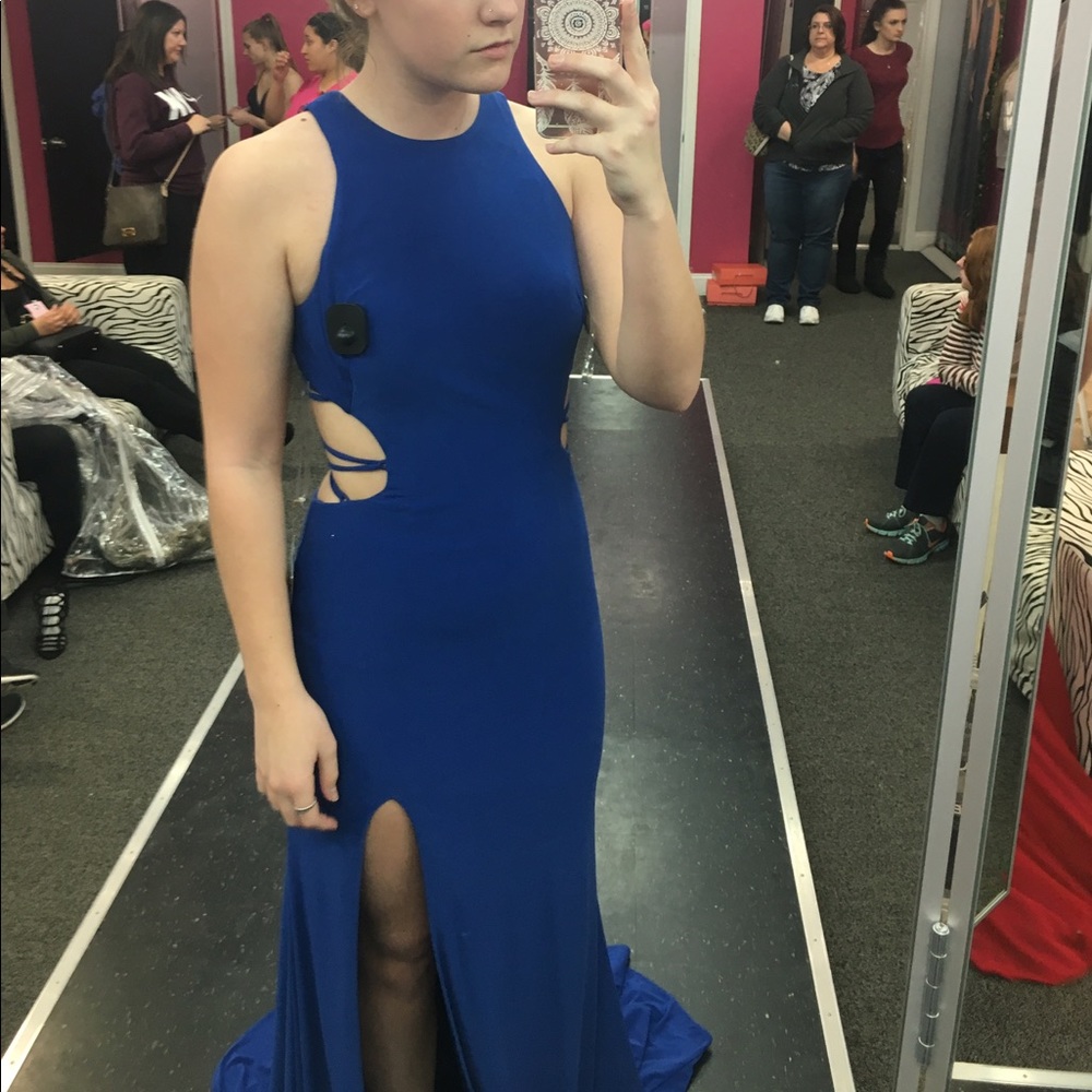 Royal blue prom dress