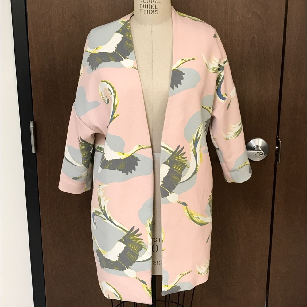 Pastel Pink Collarless Jacket