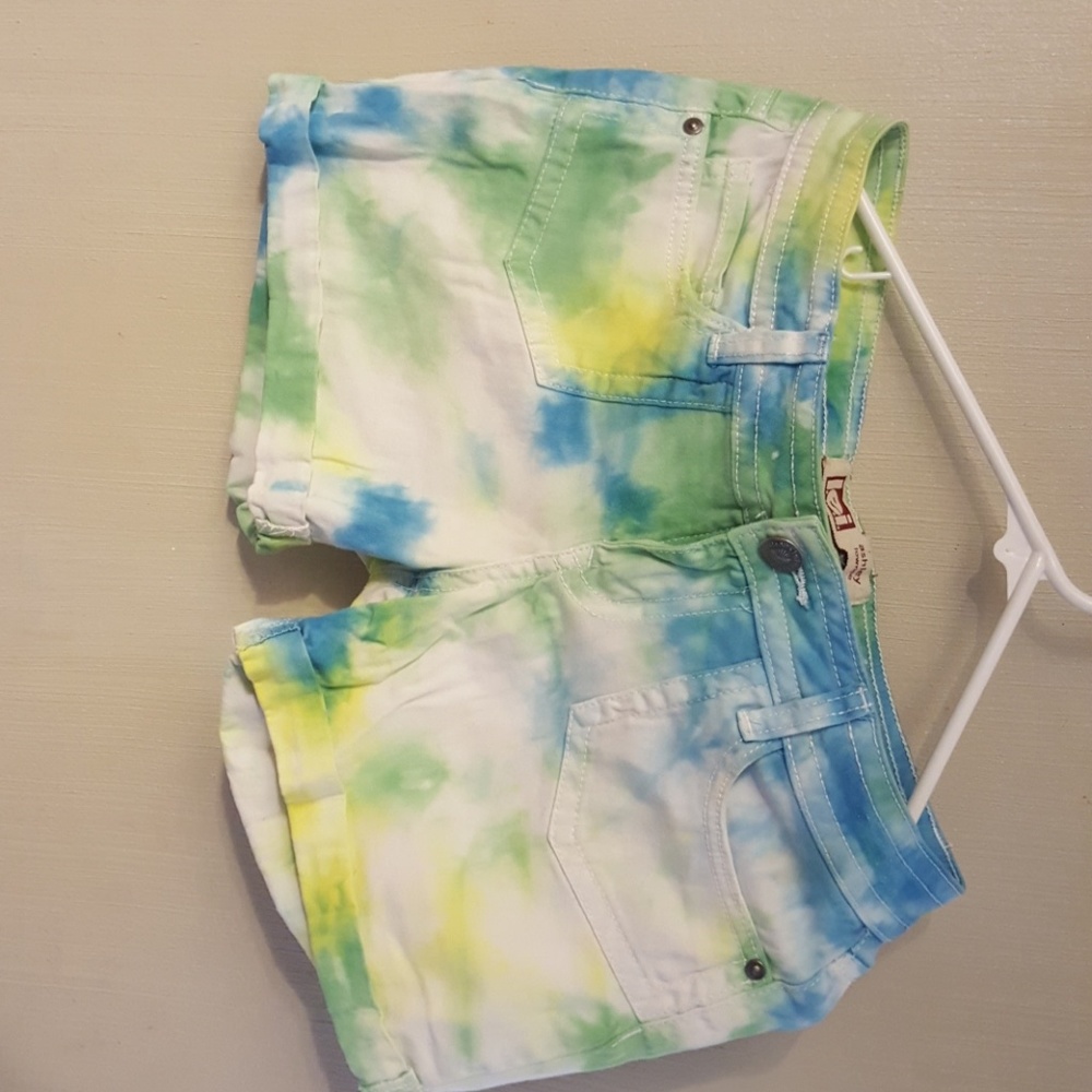 Tie dye shorts