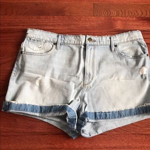 Loft high waisted jeans shorts