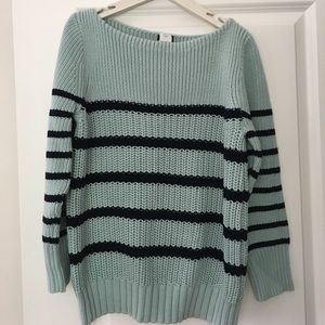 Jcrew stripe sweater size large