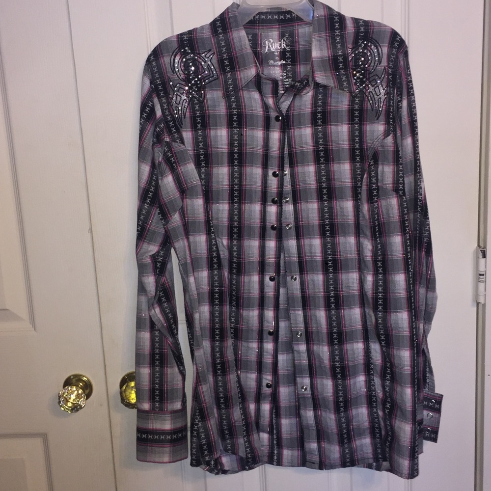 Rock 47 Plaid Western Shirt 💕