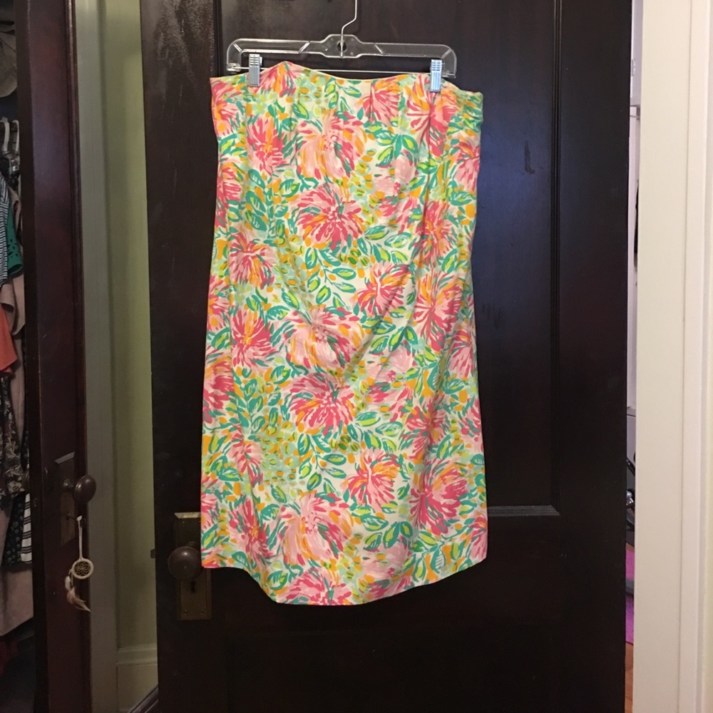 Lilly pulitzer strapless dress