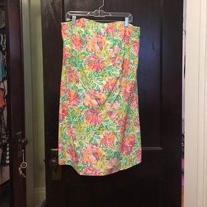 Lilly pulitzer strapless dress
