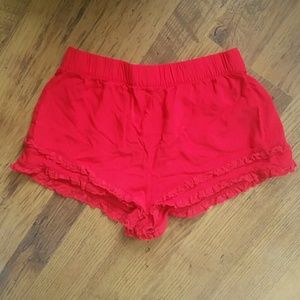 Forever 21 Ruffle Bottom Shorts