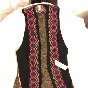 Boho vest by Gimmick by BKE with tags