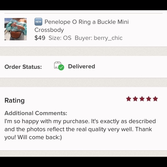 🆕 Penelope O Ring a Buckle Mini Crossbody Handbag - Picture 8 of 8