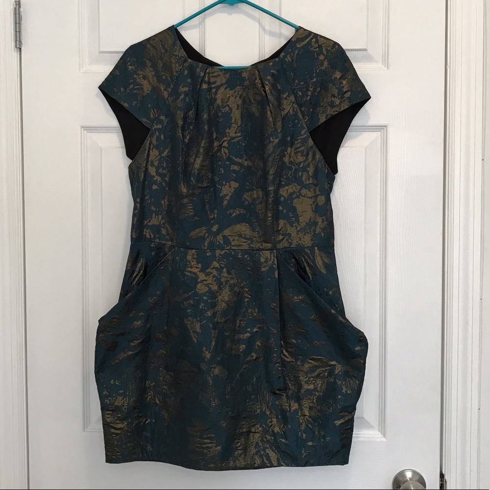 All Saints Opulence dress in blue