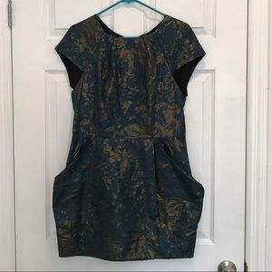 All Saints Opulence dress in blue