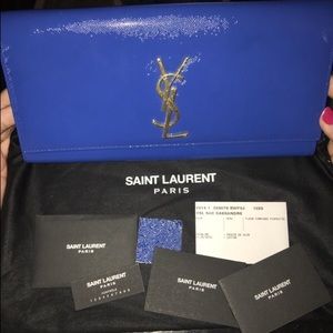 Yves Saint Laurent Cassandre monogram clutch