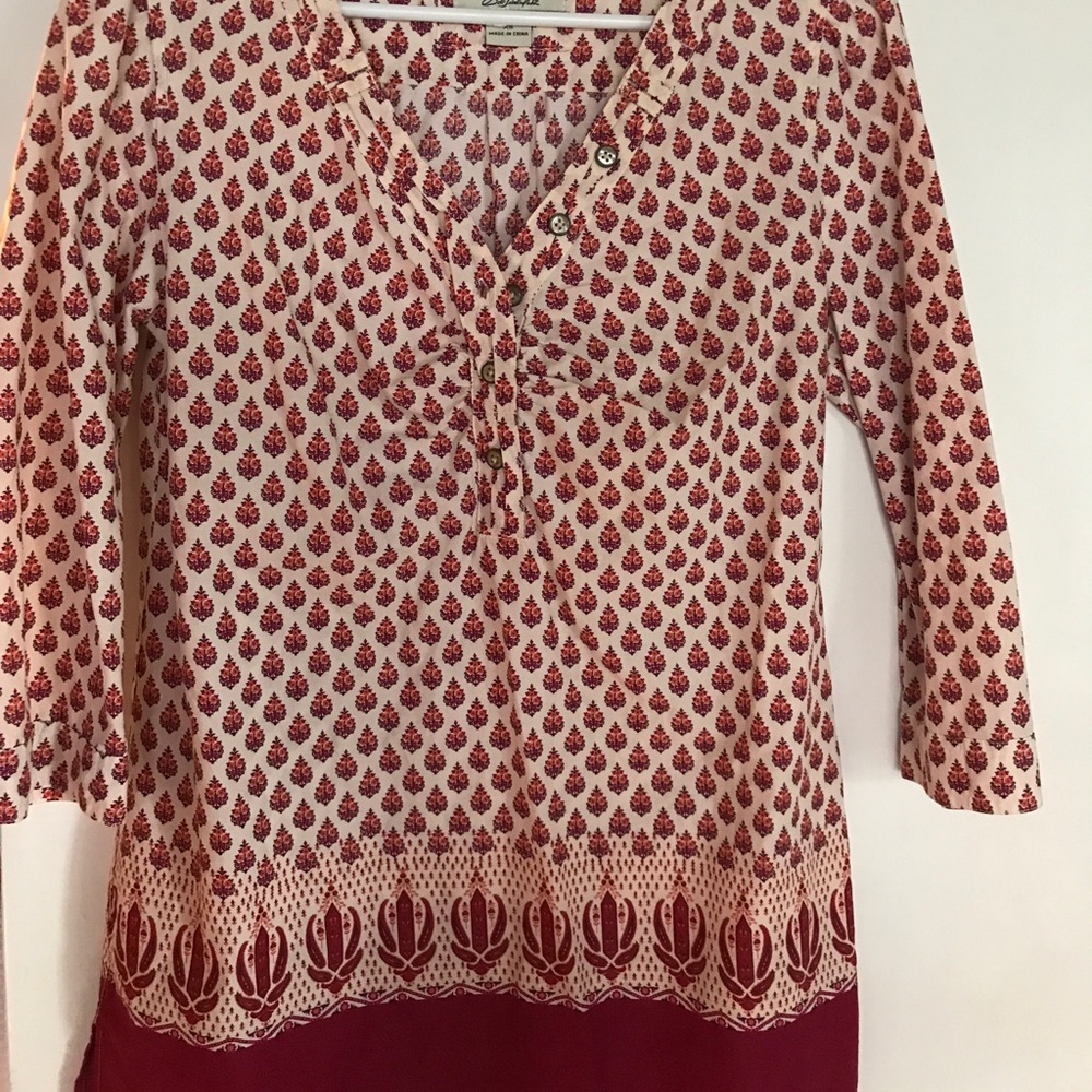 Cotton print tunic