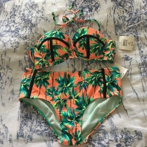 ☀️🌴NWT palm tree bikini!!🌴☀️