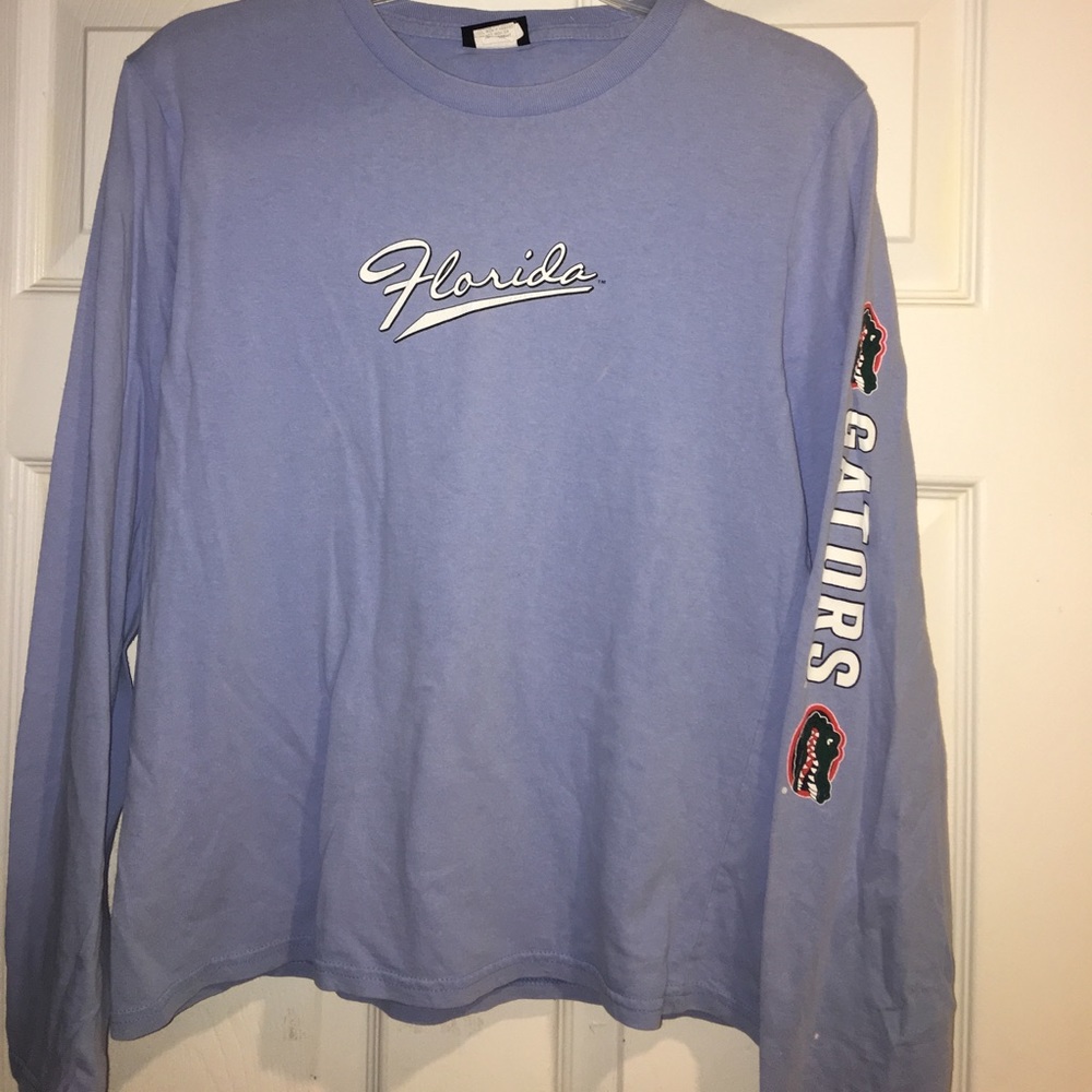 Champion Florida Gators Light Blue Graphic Long Sleeve Shirt