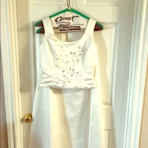 Jessica McClintock 2 piece Wedding Dress