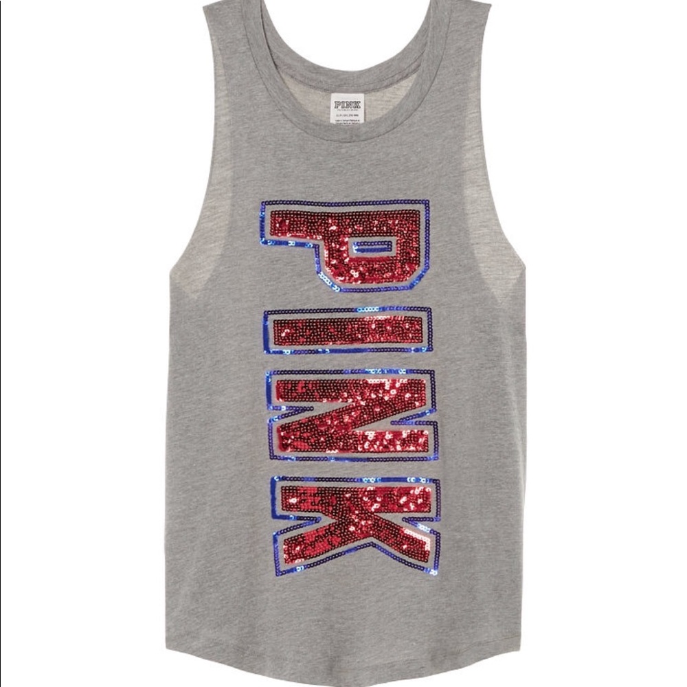 PINK VS BLING Muscle tank NIP size XS