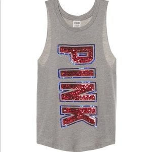 PINK VS BLING Muscle tank NIP size XS