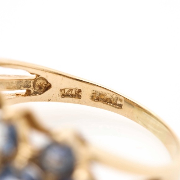 14k gold 2.48 ctw sapphire ring 💍 - Picture 4 of 8