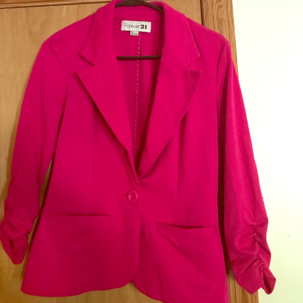 Pink Stretch Blazer