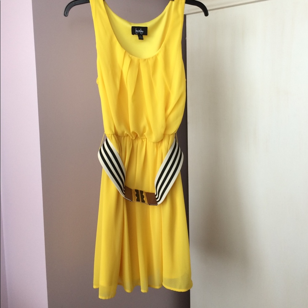 Bright Yellow By&By Dress