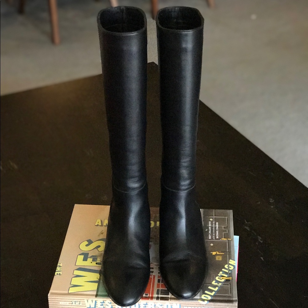 Loeffler Randall Matilde black boot w/wedge