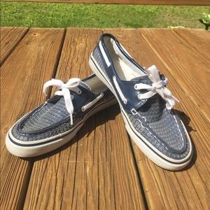 Navy Blue Boat Shoes