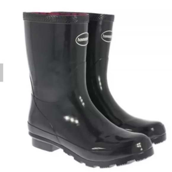 Havaianas Helios Mid Calf Rain Boot wPink Interior - Picture 2 of 3
