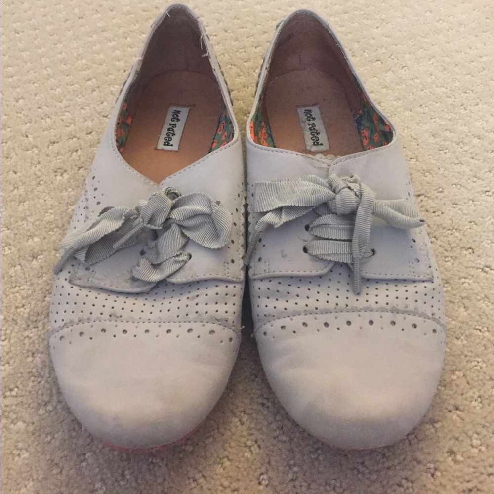 Cute Grey and Pink Oxfords