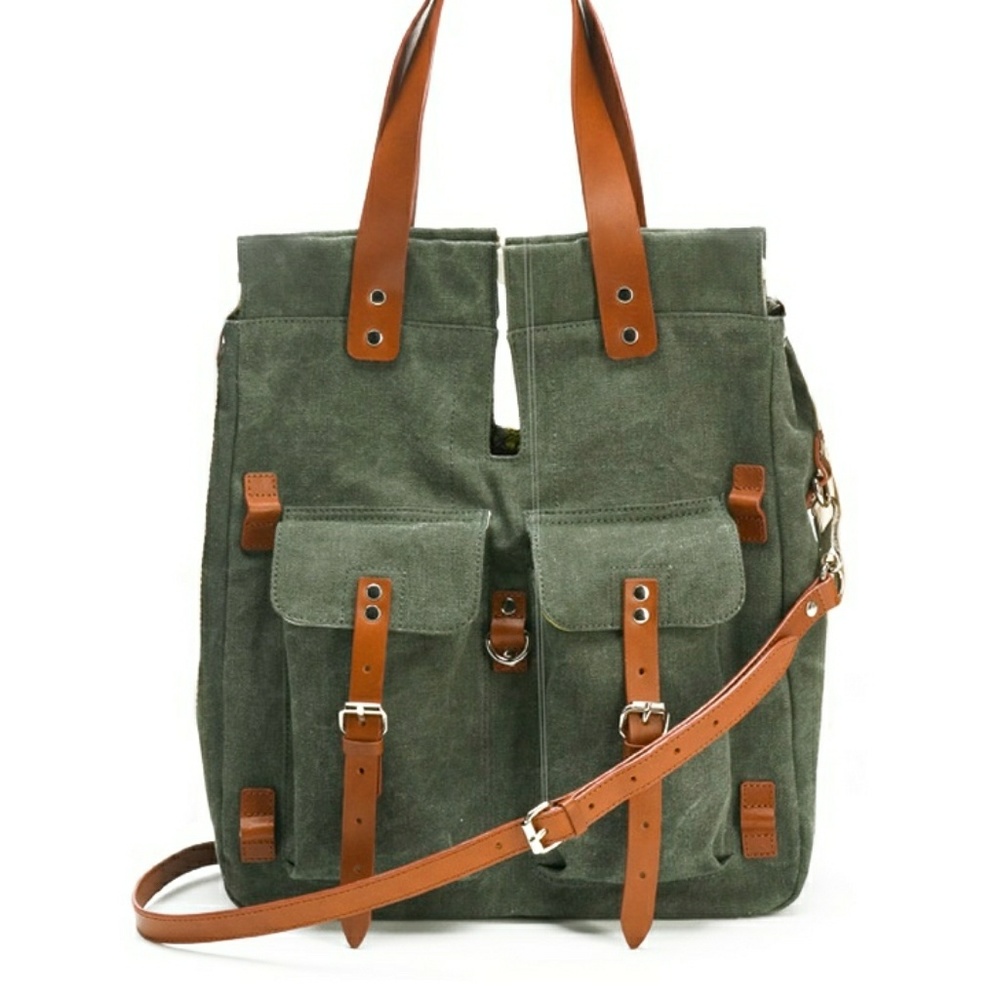 Cynthia Vincent Gray Caine Military Utility Bag