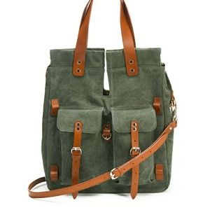 Cynthia Vincent Gray Caine Military Utility Bag
