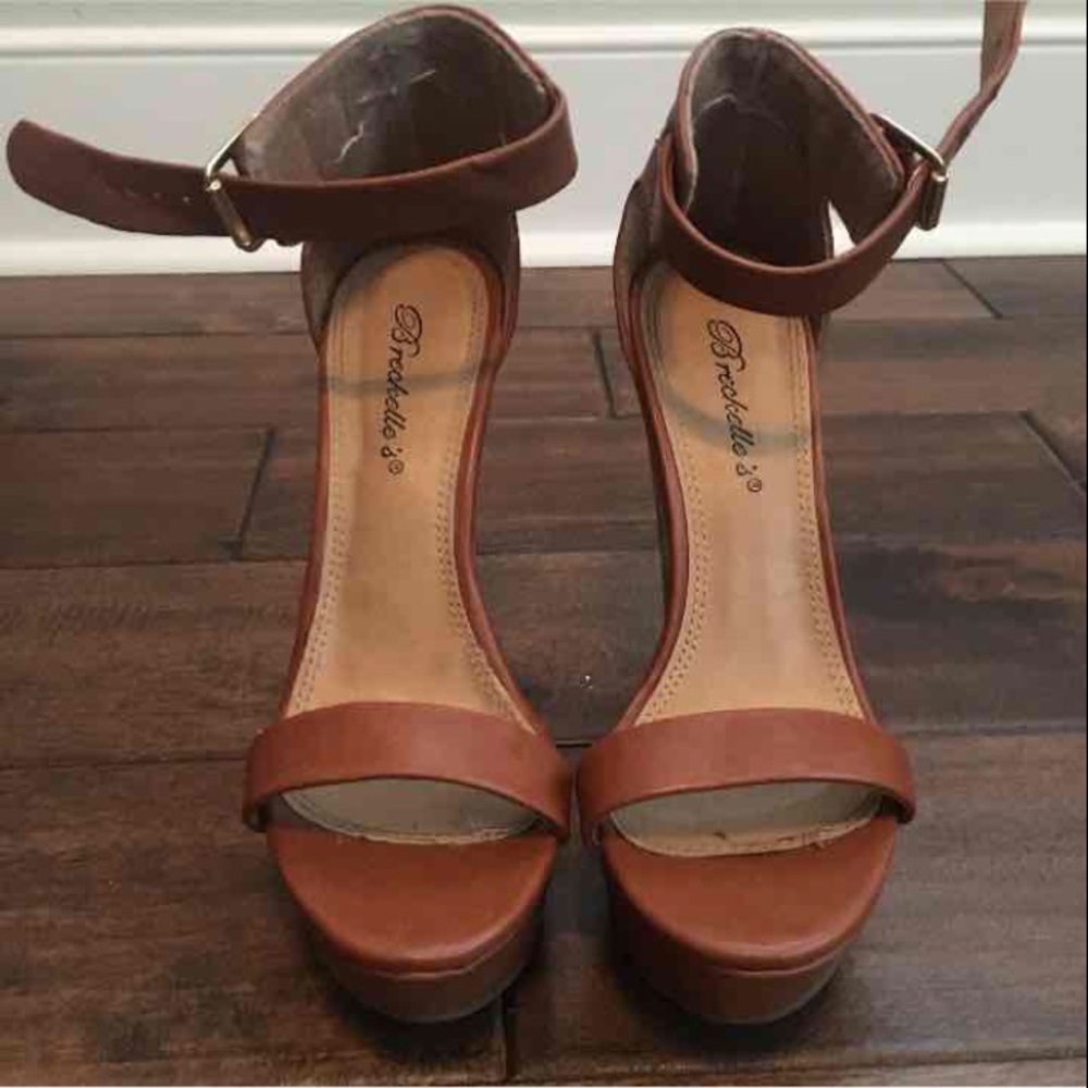 Chunky ankle strap wedge