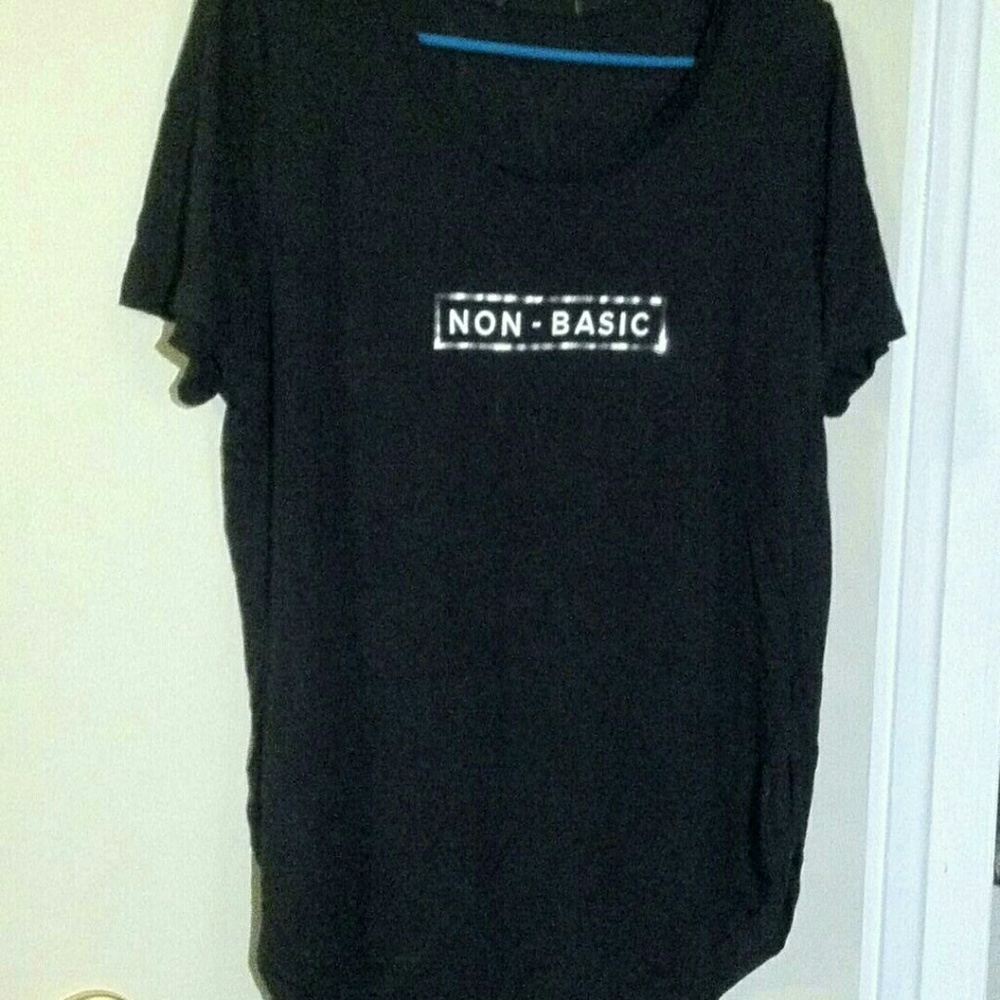 Sheer black tee