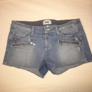 PAIGE JEANS Denim Cutoff Shorts