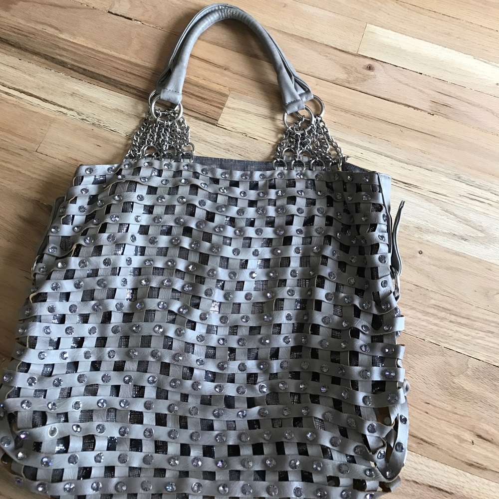 Studded handbag