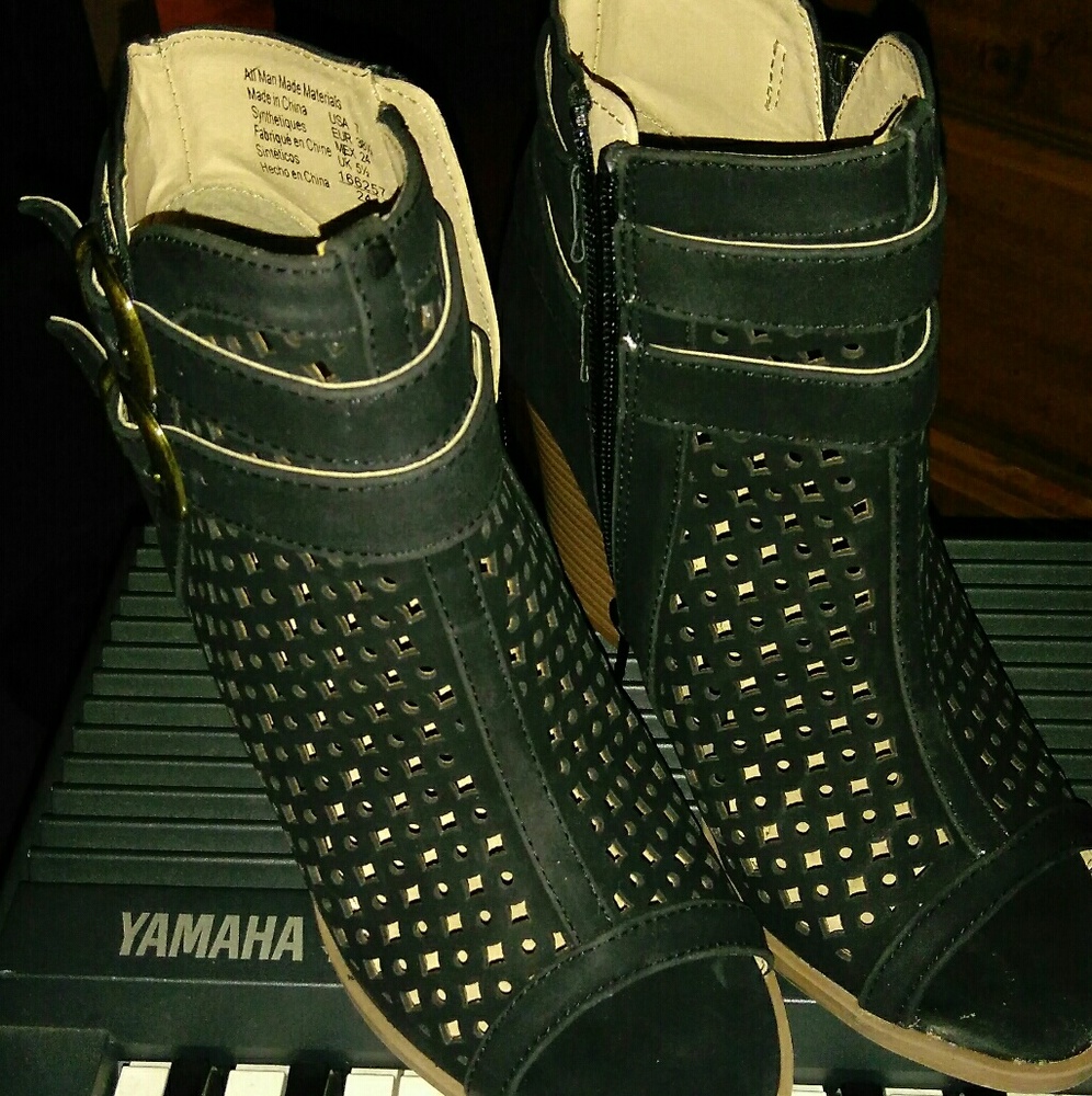 Black booties