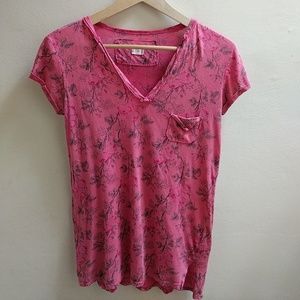 Anthropologie floral print T-shirt