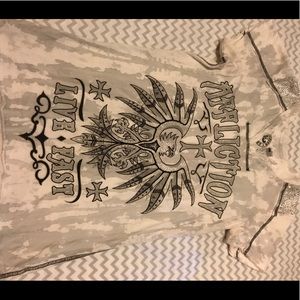 rhinestoned affliction shirt